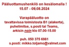 PLM ei ole paikalla